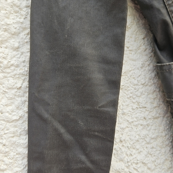 J. Crew olive brown Downtown Field Jacket waxed cotton XXS - Picture 6 of 9